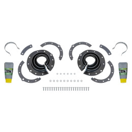 Пыльник поворотного кулака нов.обр. УАЗ с мостами Тимкен, Спайсер, Гибридный,ТЭП (2 шт.) чёрный