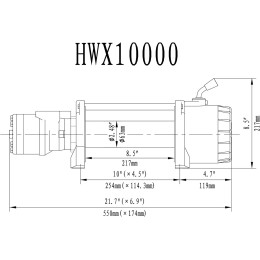 Лебёдка гидравлическая Runva 10000 lbs 4536 кг
