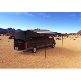 Маркиза автомобильная РИФ 4,0х2,5 м кассетная с электроприводом, корпус черный