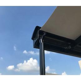 Маркиза автомобильная РИФ 4,0х2,5 м кассетная с электроприводом, корпус черный