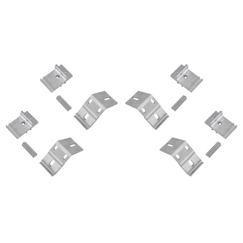 Крышка кузова РИФ для Toyota Hilux 2015+, роллета раздвижная, алюминиевая, черная