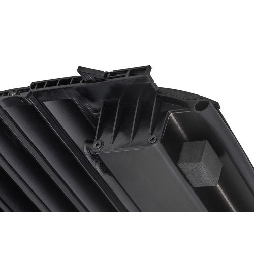 Крышка кузова РИФ для Toyota Hilux 2015+, роллета раздвижная, алюминиевая, черная