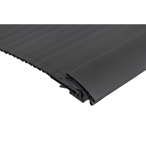 Крышка кузова РИФ для Toyota Hilux 2015+, роллета раздвижная, алюминиевая, черная