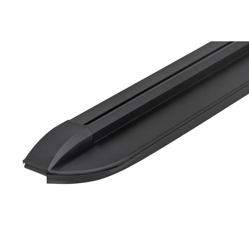 Крышка кузова РИФ для Toyota Hilux 2015+, роллета раздвижная, алюминиевая, черная