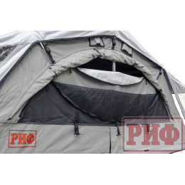 Палатка на крышу автомобиля РИФ Soft RT02-120, тент серый, 400 гр., 120х240х115