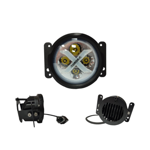 Светодиодные фара рабочего света AURORA 102 мм 40W c RGB подсветкой (комплект 2 шт)