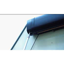 Маркиза автомобильная РИФ 2,0х1,5 м кассетная, привод механический, ручной, корпус белый