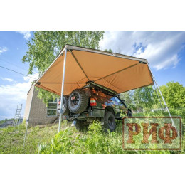 Маркиза автомобильная РИФ комбинированная (прямоугольная с веерной частью) 2,0х2,0 м (правая)