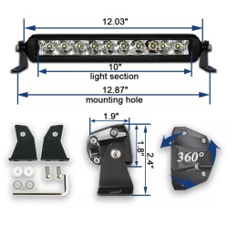 Фара комбинированного света AURORA 325 мм 50W LED