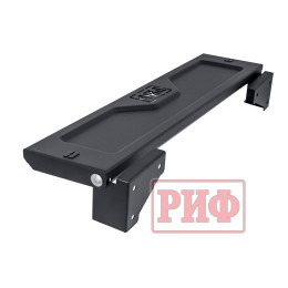 Площадка РИФ под лебедку в штатный бампер УАЗ Патриот 2015+ с переходником под фаркоп и рамкой под номер