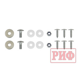 Площадка РИФ под лебедку в штатный бампер УАЗ Патриот 2015+ с переходником под фаркоп и рамкой под номер