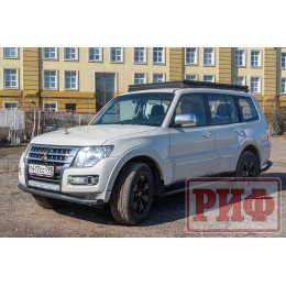 Багажник экспедиционный (платформа) алюминиевый РИФ 1150x2080 мм для Mitsubishi Pajero IV (с крепежом)