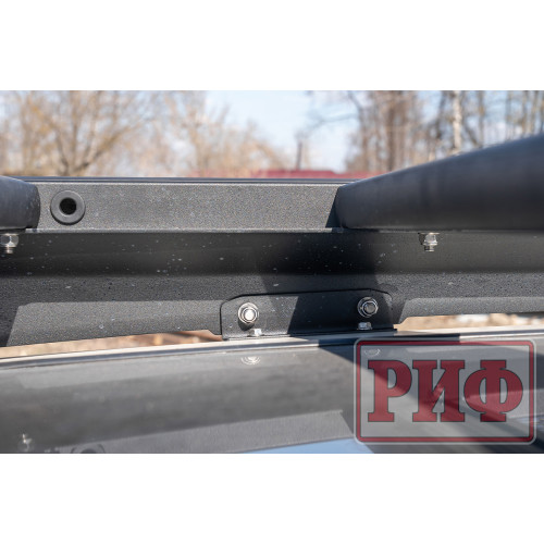 Багажник экспедиционный (платформа) алюминиевый РИФ 1150x2080 мм для Mitsubishi Pajero IV (с крепежом)