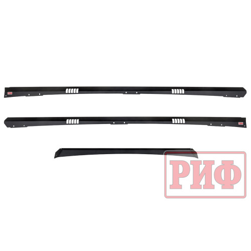 Багажник экспедиционный (платформа) алюминиевый РИФ 1150x2080 мм для Mitsubishi Pajero IV (с крепежом)