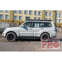 Багажник экспедиционный (платформа) алюминиевый РИФ 1150x2080 мм для Mitsubishi Pajero IV (с крепежом)