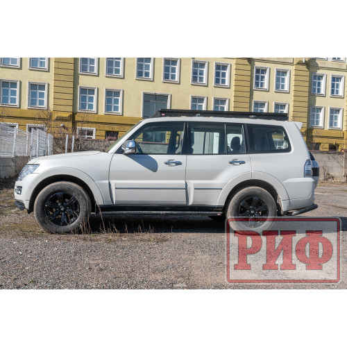 Багажник экспедиционный (платформа) алюминиевый РИФ 1150x2080 мм для Mitsubishi Pajero IV (с крепежом)