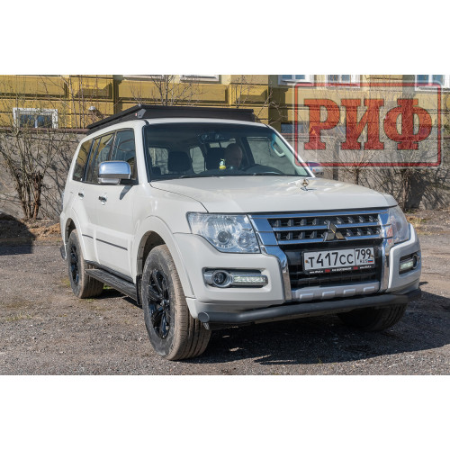 Багажник экспедиционный (платформа) алюминиевый РИФ 1150x2080 мм для Mitsubishi Pajero IV (с крепежом)