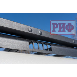 Багажник экспедиционный (платформа) алюминиевый РИФ 1150x2080 мм для Mitsubishi Pajero IV (с крепежом)