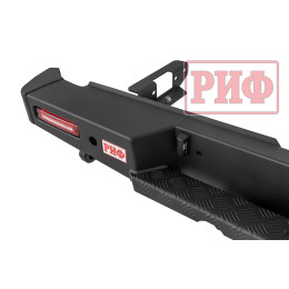 Бампер РИФ силовой задний JAC T8, SOLLERS ST8 с квадратом под фаркоп и фонарями