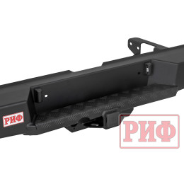 Бампер РИФ силовой задний JAC T8, SOLLERS ST8 с квадратом под фаркоп и фонарями