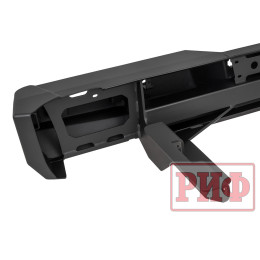 Бампер РИФ силовой задний JAC T8, SOLLERS ST8 с квадратом под фаркоп и фонарями