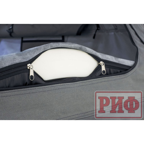 Палатка на крышу автомобиля РИФ Soft RT01-160, тент серый, 400 гр., 160х120х30 см,
