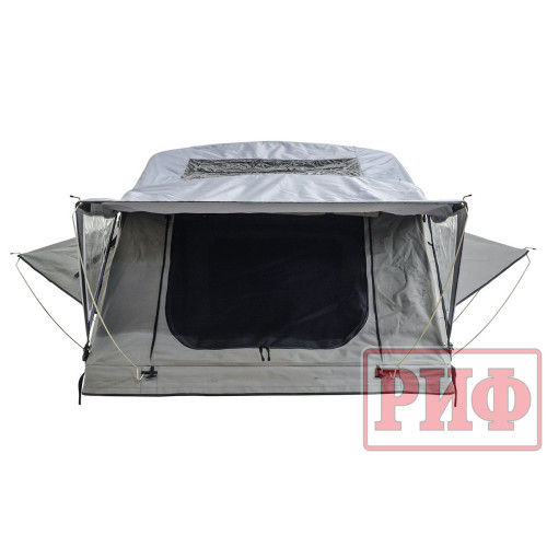 Палатка на крышу автомобиля РИФ Soft RT01-160, тент серый, 400 гр., 160х120х30 см,
