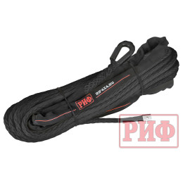 Трос для лебёдки синтетический РИФ 12 мм/26 м, черный