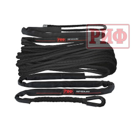 Трос для лебёдки синтетический РИФ 12 мм/26 м, черный