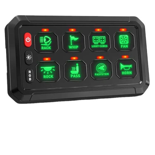 Панель переключателей групповая (8 шт) 12В 600 Вт / 24В 1200 Вт