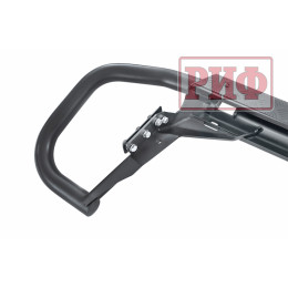 Бампер РИФ задний силовой/защита штатного бампера Mitsubishi Pajero Sport 2015-2020 c квадратом под фаркоп