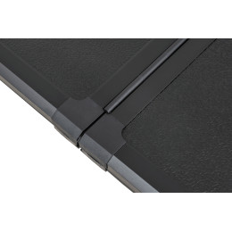 Крышка кузова РИФ для Toyota Tundra 2022+, трёхсекционная, алюминиевая, черная (5,8 ft)