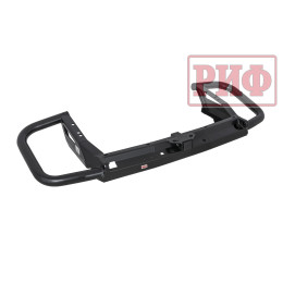 Бампер задний силовой/защита штатного бампера РИФ Toyota Land Cruiser 200 2007-2015 c квадратом под фаркоп