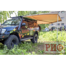 Маркиза автомобильная РИФ комбинированная (прямоугольная с веерной частью) 2,0х2,5 м (левая)