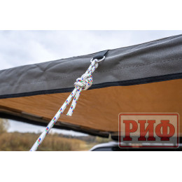 Маркиза автомобильная РИФ комбинированная (прямоугольная с веерной частью) 2,0х2,5 м (левая)