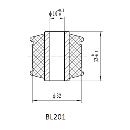 Втулка амортизатора РИФ SA201, SA255, SA257 (с маркировкой '1')