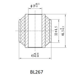 Втулка амортизатора РИФ SA267, SA259 (с маркировкой 1) нижняя