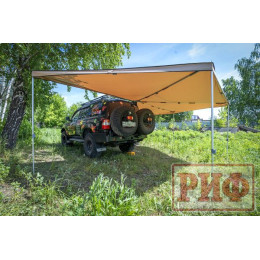 Маркиза автомобильная РИФ комбинированная (прямоугольная с веерной частью) 2.5х3.0 м (правая)