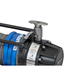 Лебёдка автомобильная электрическая 12V Runva 9500 lbs 4350 кг влагозащищенная, комбинированный роспуск, синтетический трос 