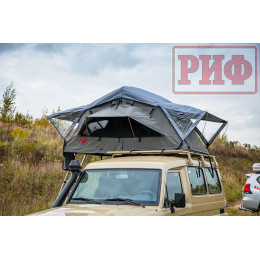 Палатка на крышу автомобиля РИФ Soft RT01-140, тент серый, 400 гр., 140х120х30 см,