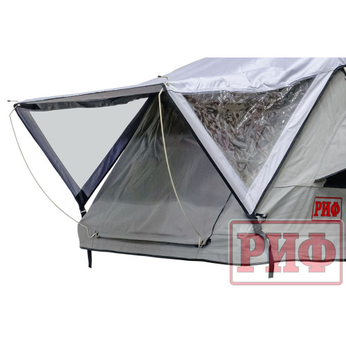 Палатка на крышу автомобиля РИФ Soft RT01-140, тент серый, 400 гр., 140х120х30 см,