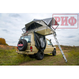 Палатка на крышу автомобиля РИФ Soft RT01-140, тент серый, 400 гр., 140х120х30 см,