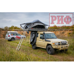 Палатка на крышу автомобиля РИФ Soft RT01-140, тент серый, 400 гр., 140х120х30 см,