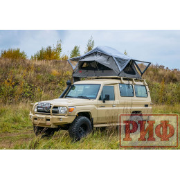 Палатка на крышу автомобиля РИФ Soft RT01-140, тент серый, 400 гр., 140х120х30 см,