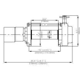 Лебёдка гидравлическая Runva 10000 lbs 4536 кг