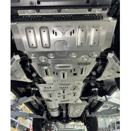 Защита Falcon радиатора, картера, РК, КПП для GWM Haval H9 (2023+), алюминий, 8 мм