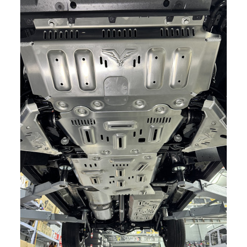 Защита Falcon радиатора, картера, РК, КПП для GWM Haval H9 (2023+), алюминий, 8 мм