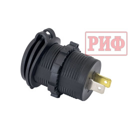 Розетка USB 2.4А, QC 3.0  34x37х54