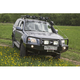 Бампер РИФ силовой передний Mazda B2500/Ford Ranger 1998-2006 с доп. фарами и защитной дугой