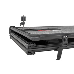 Крышка кузова РИФ для Foton Tunland V7VG9, трёхсекционная, 1680x1710/1650 мм, алюминиевая, черная